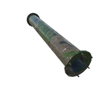 Rusted pipe _green